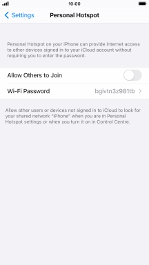 Press Wi-Fi Password and key in the required password.