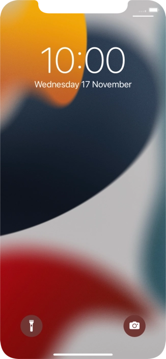 Slide your finger upwards starting from the bottom of the screen.