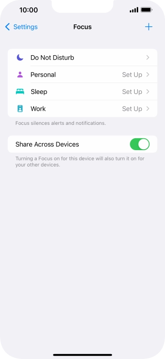 Press Do Not Disturb.