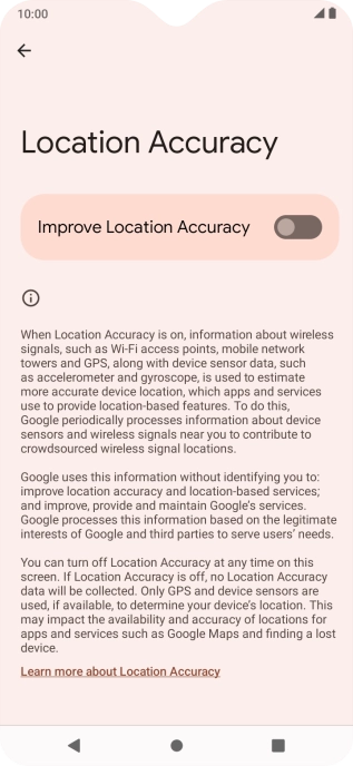 If you press the indicator next to 