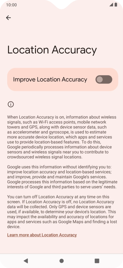 If you press the indicator next to 