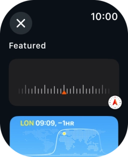 Press the required widget.