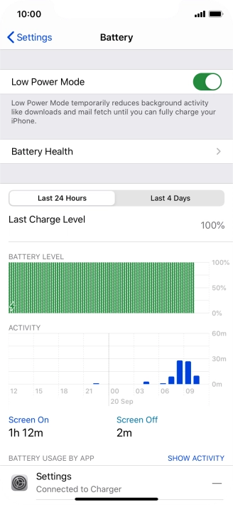 Slide your finger upwards starting from the bottom of the screen to return to the home screen.