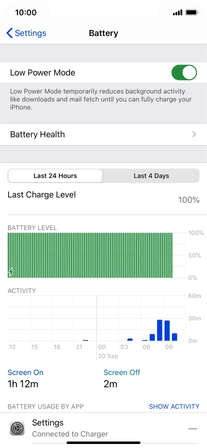Slide your finger upwards starting from the bottom of the screen to return to the home screen.