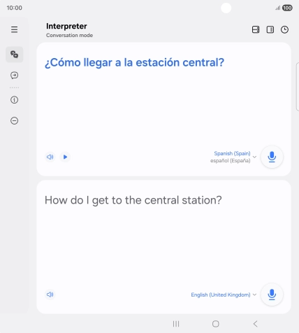 Follow the instructions on the screen to select the required language settings and use the function.