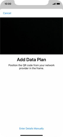 Place the QR code you've received inside the phone camera frame to scan the code.