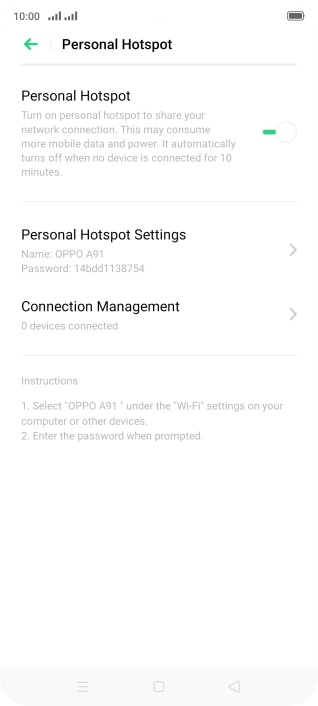 Press the Home key to return to the home screen.