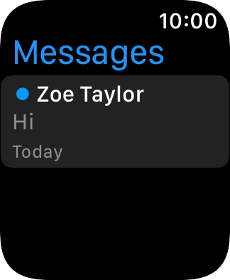 Press the required text message.