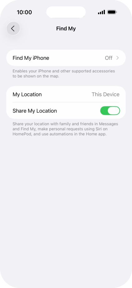 Press Find My iPhone. Press Find My iPhone.
