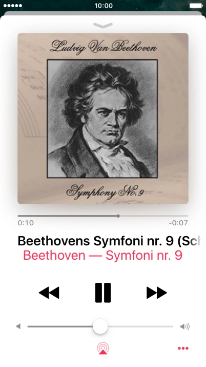 Press arrow right to go to the next audio file.
