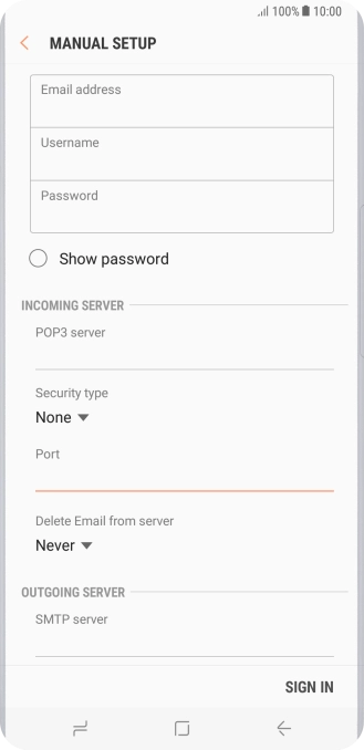 Press the drop down list below 