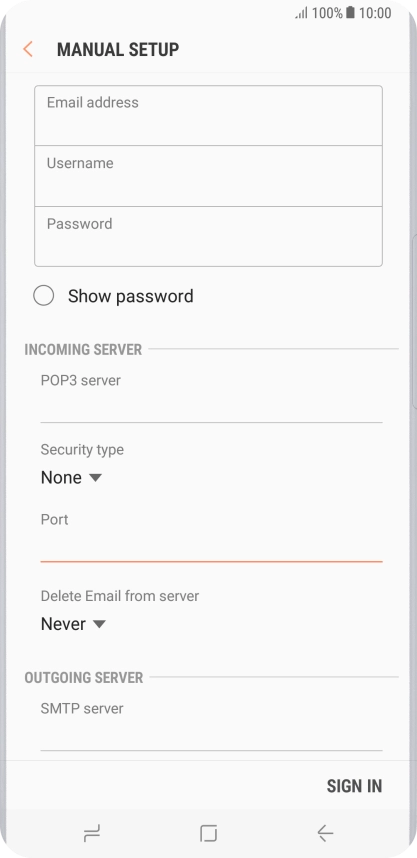 Press the drop down list below 