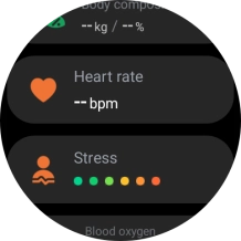 Press Heart rate.