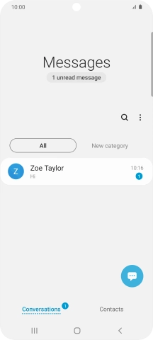 Press the new message icon.