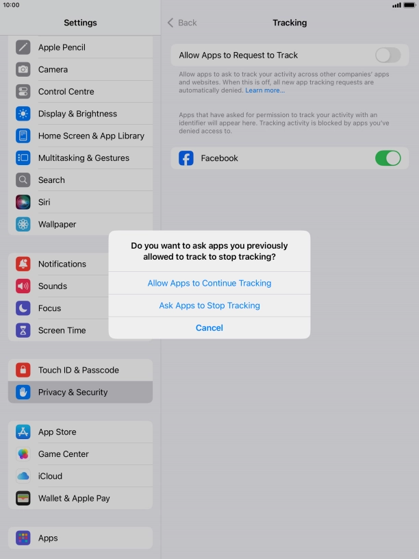 If you turn off the function, press the required setting. If you turn off the function, press the required setting.