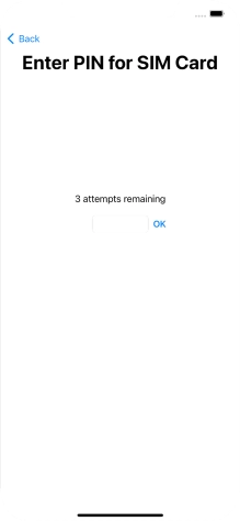If your SIM is locked, key in your PIN and press OK.