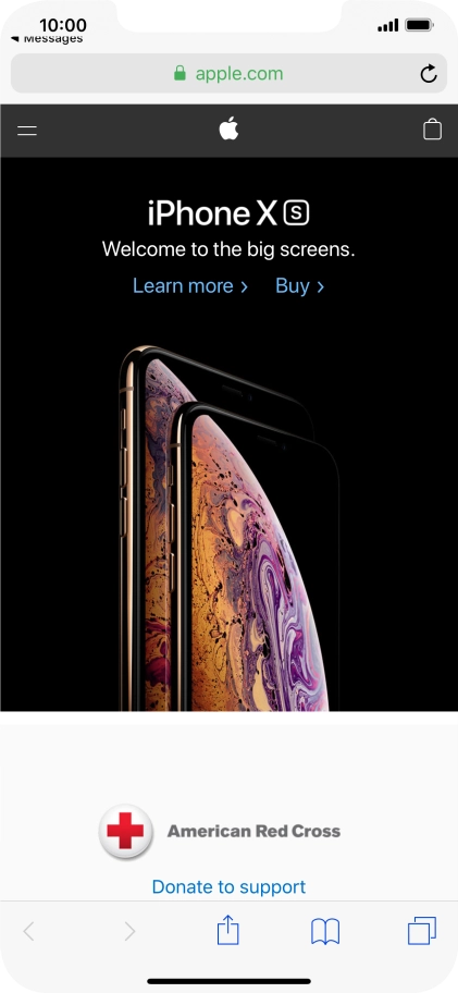 Press the screen a little harder until the content of the message is opened in the relevant application.