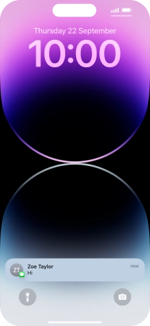 Press the required notification and follow the instructions on the screen to use the selected function.