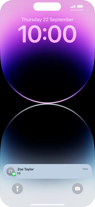 Press the required notification and follow the instructions on the screen to use the selected function.