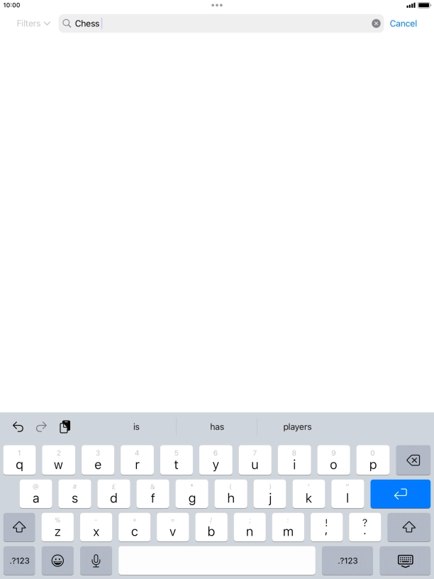 Key in the name or subject of the required app and press enter. Key in the name or subject of the required app and press enter.