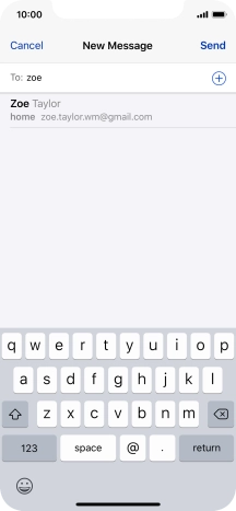 Press the required contact.