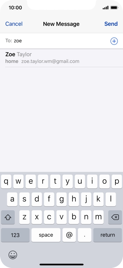 Press the required contact.