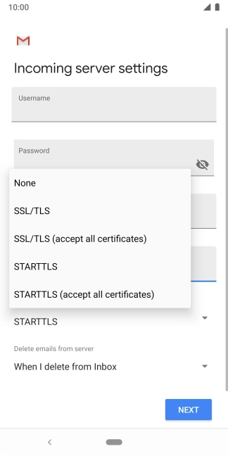 Press None to turn off the function.