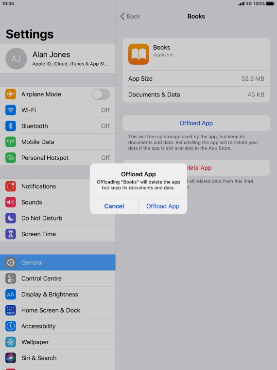 Press Offload App. Press Offload App.