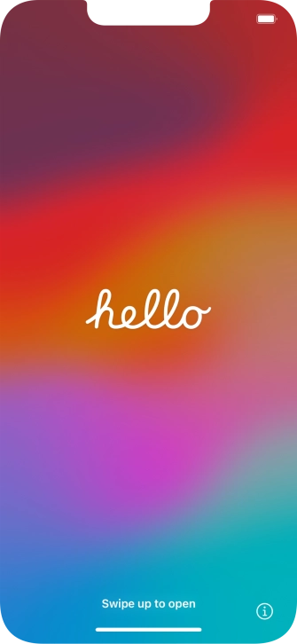 Slide your finger upwards starting from the bottom of the screen.