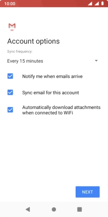 Press the drop down list below 