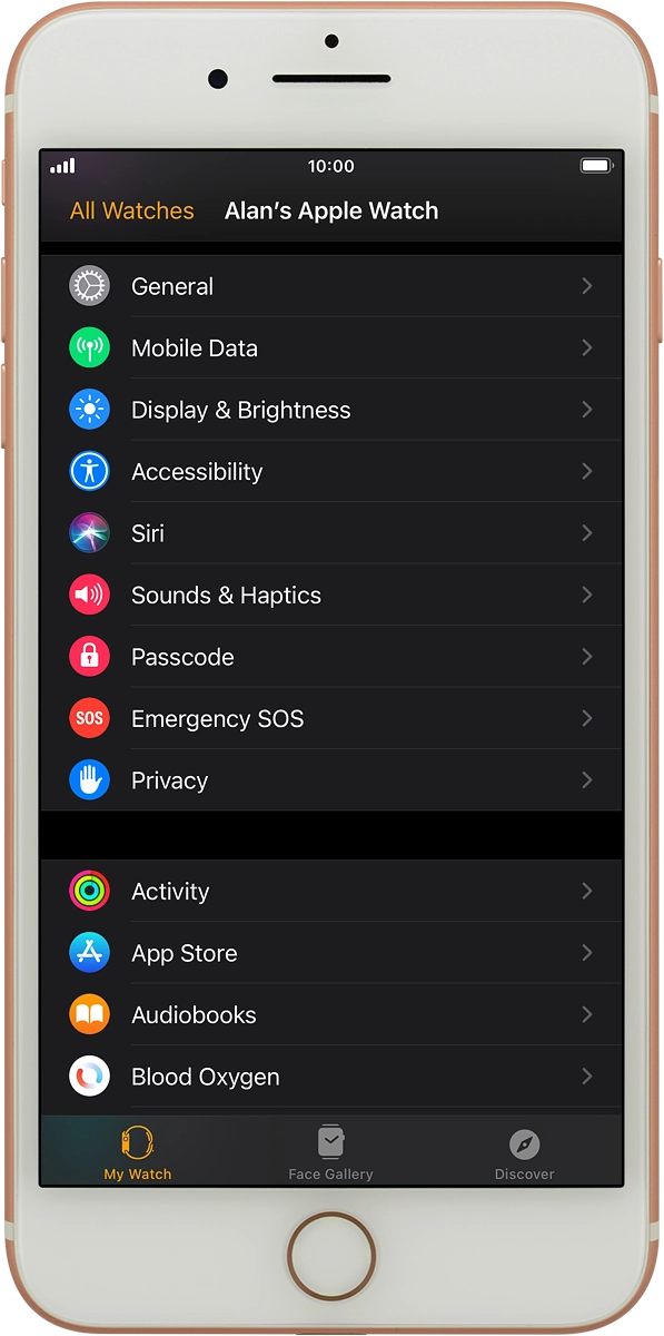 On your phone: Press Mobile Data.