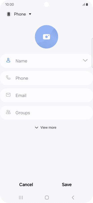 Press the address book drop down list.