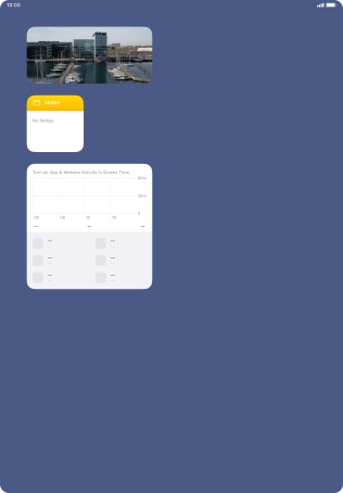 Press and hold the required Widget Stack.