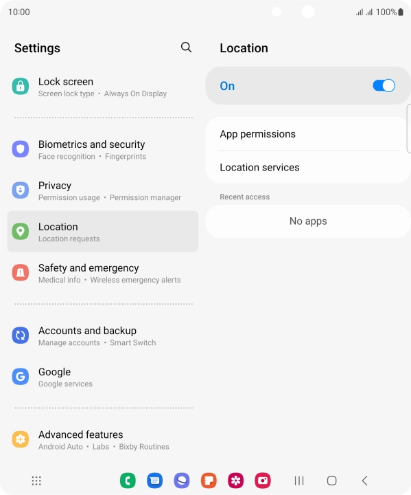 Press App permissions.