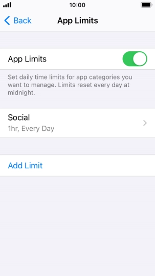 Press the required category.