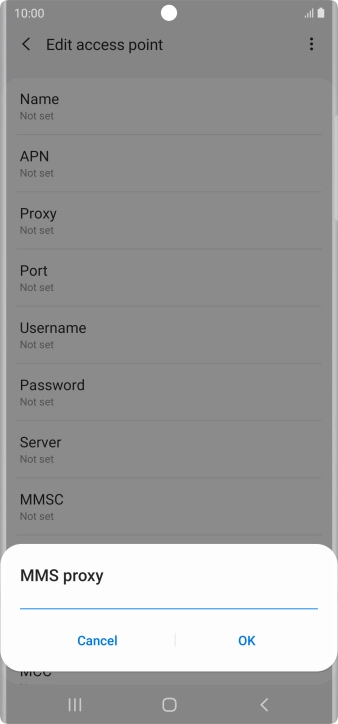Key in 10.202.002.060 and press OK.