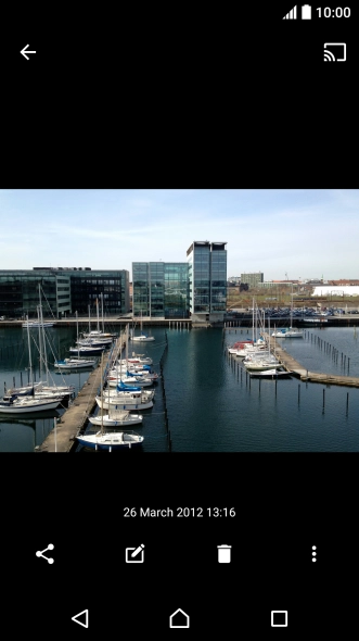 Press the share icon.