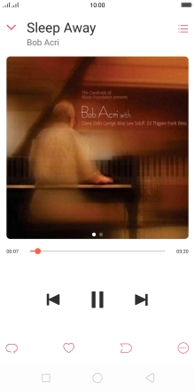 Press arrow right to go to the next audio file.