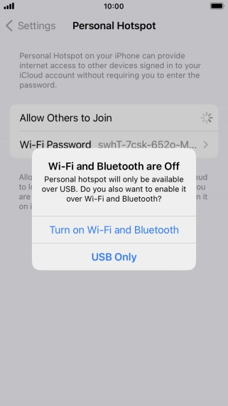 If Wi-Fi is turned off, press Turn on Wi-Fi and Bluetooth.