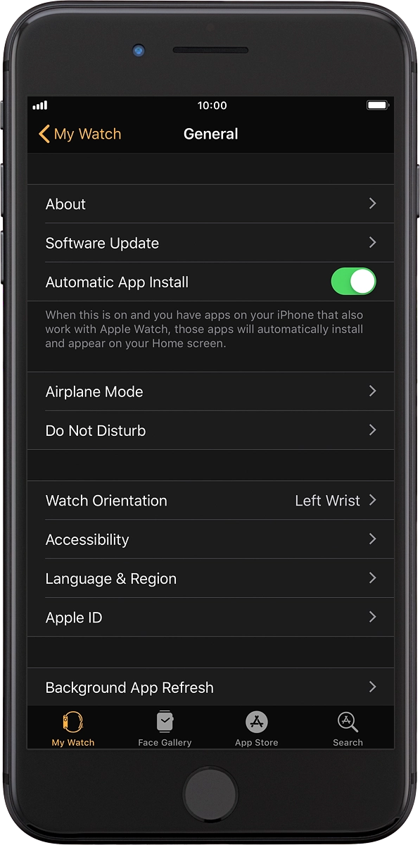 On your phone: Press Software Update. If a new software version is available, it's displayed. Follow the instructions on the screen to update the Apple Watch software.
