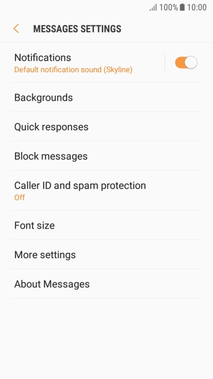 Press More settings.