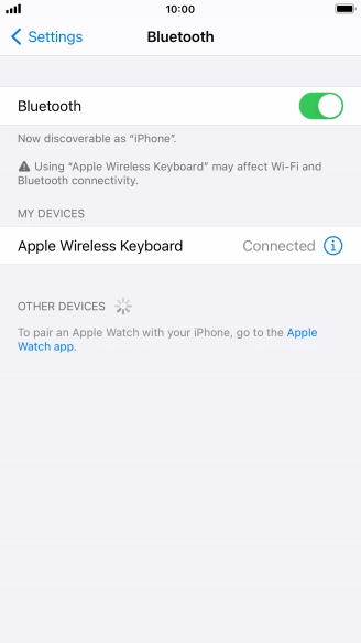 Press the Home key to return to the home screen.