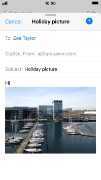 Press the send icon.
