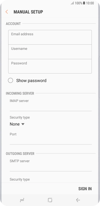 Press the field below 