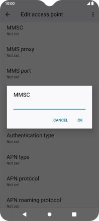 Key in http://pxt.vodafone.net.au/pxtsend and press OK.