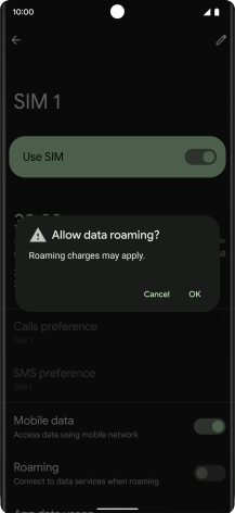 If you turn on the function, press OK.