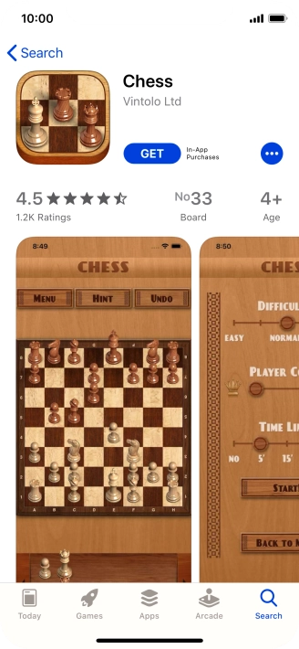 Press GET and follow the instructions on the screen to install the app.