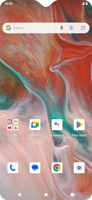 When the battery charging icon is displayed, the battery is charging.