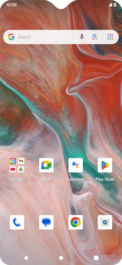 When the battery charging icon is displayed, the battery is charging.