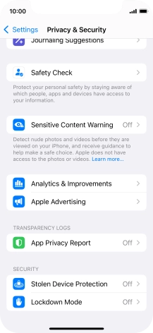 Press Sensitive Content Warning.